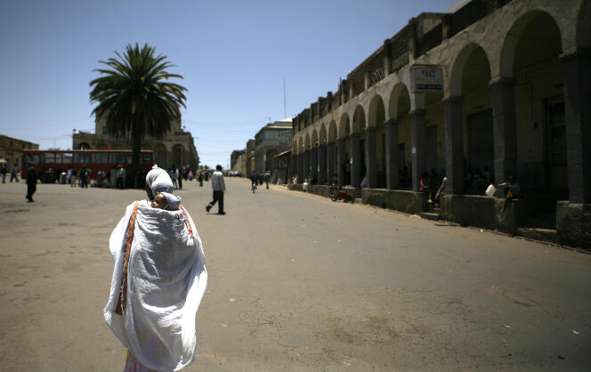 Dans une rue d'Asmara, la capitale de l'Erythrée, le 11 mai 2008.