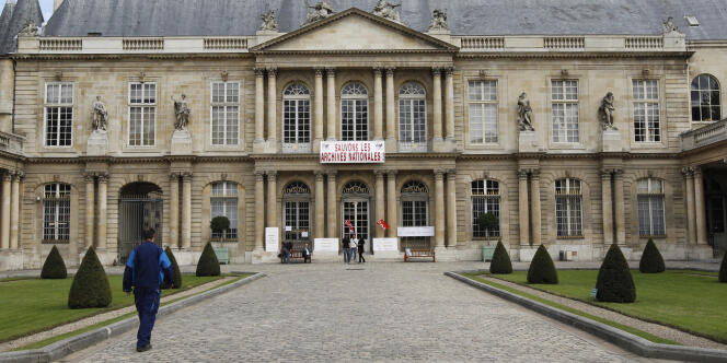L'Hôtel de Soubise à Paris, siège des Archives nationales, en septembre 2010.