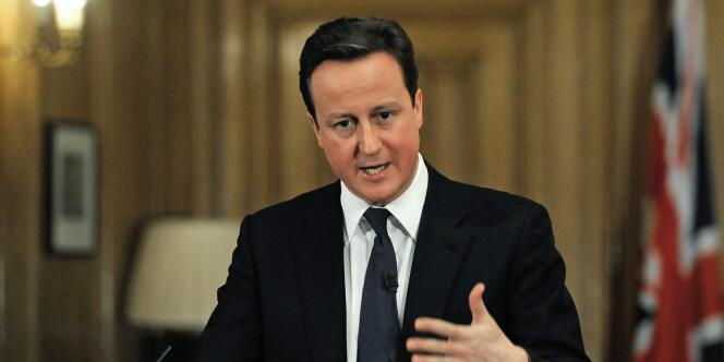 David Cameron à Londres, le 21 décembre 2010.