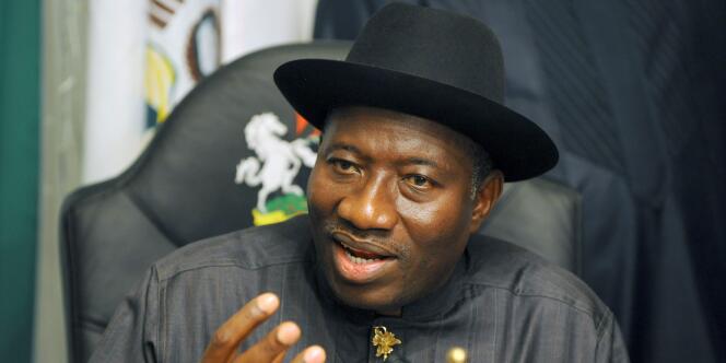 L'ex-président nigérian, Goodluck Jonathan, en 2010.