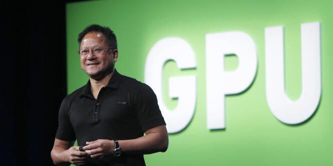 Jen-Hsun Huang, président de Nvidia, lors d'une conférence en septembre 2010 en Californie.