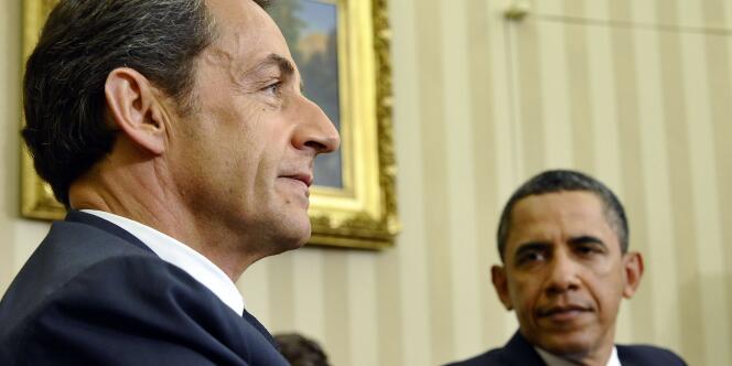 Nicolas Sarkozy et Barack Obama, le 10 janvier 2011, à Washington.