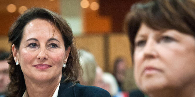 Martine Aubry et Ségolène Royal, le 8 janvier 2011 à Jarnac, pour les quinze ans de la mort de François Mitterrand.