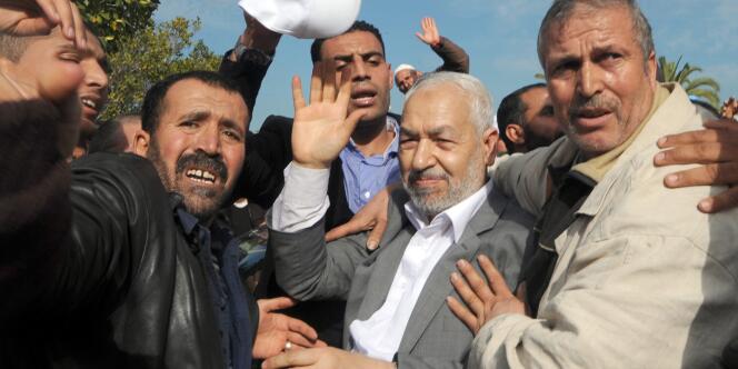 Le dirigeant du parti Ennahda, Rached Ghannouchi. 