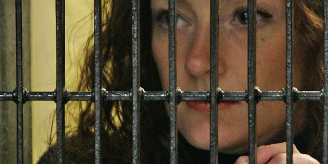 La Française Florence Cassez, en 2008, dans sa prison mexicaine.