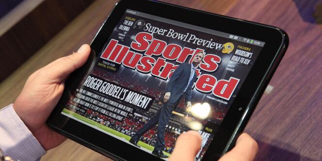 L'application du magazine américain Sports Illustrated sur la tablette TouchPad d'HP