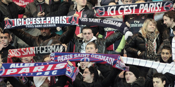 Des supporteurs du PSG contre Lens le 8 janvier 2011.