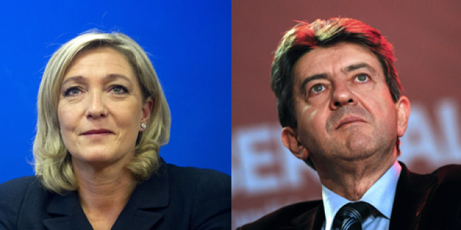 Marine Le Pen et Jean-Luc Mélenchon.