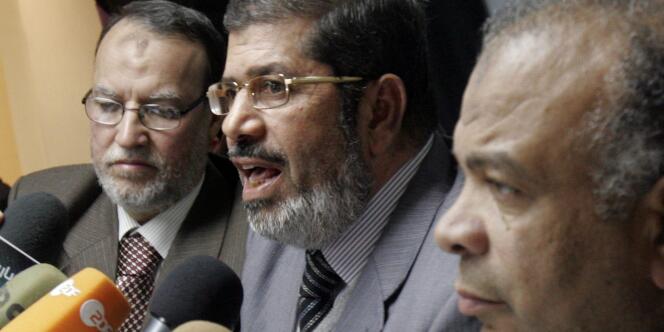Conférence de presse des Frère musulmans au Caire, le 9 février 2011.