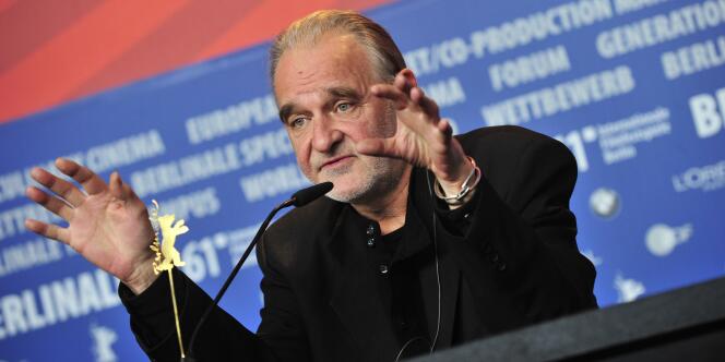 Le réalisateur hongrois Béla Tarr lors d'une conférence de presse à Berlin, le 19 février 2011.