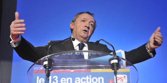 Le président du conseil général des Bouches-du-Rhône et numéro un du PS à Marseille, Jean-Noël Guérini, à Allauch, le 17 février 2011.