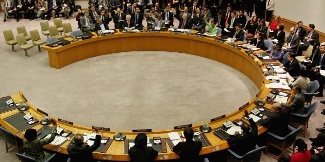 Une séance du Conseil de sécurité, le 17 mars 2011. 