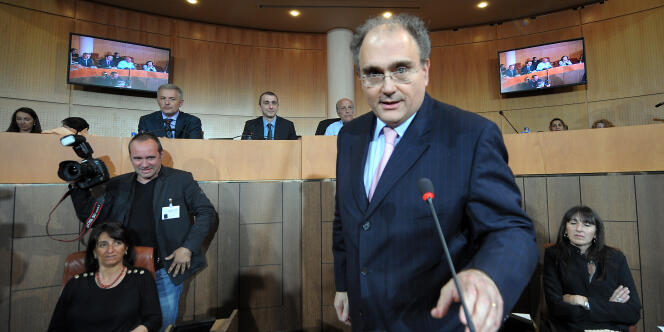 Le président du conseil exécutif de Corse, Paul Giacobbi, le 25 mars 2010.