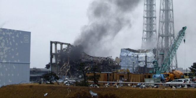 Vue de la centrale nucléaire de Fukushima, le 21 mars 2011.