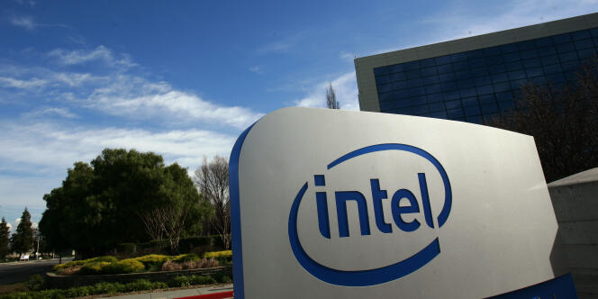 Le logo d'Intel.