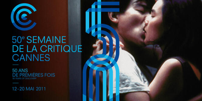 Visuel de la 50e Semaine de la critique à Cannes, du 12 au 20 mai 2011.