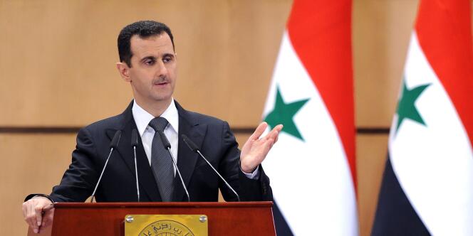 Le président Bachar Al-Assad, le 20 juin à Damas.