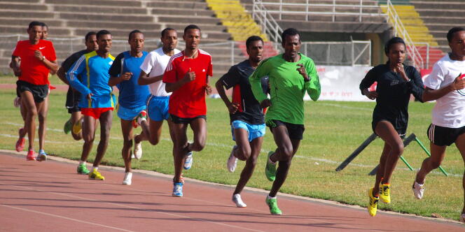 Entraînement de l'équipe nationale éthiopienne de course de fond.