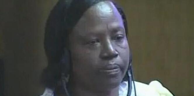 Pauline Nyiramasuhuko, condamnée à la réclusion à perpétuité par le Tribunal pénal international pour le Rwanda.