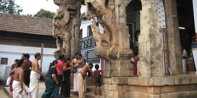 L'entrée du temple de Sre Padmanabhaswamy, datant du XVIe siècle.