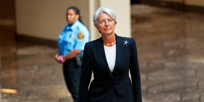 La nouvelle directrice générale du FMI, Christine Lagarde, à Washington, mardi 5 juillet.