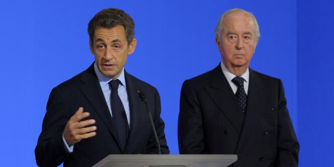 Nicolas Sarkozy et Edouard Balladur en juin 2011.