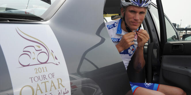 Yoann Offredo lors du Tour du Qatar. 