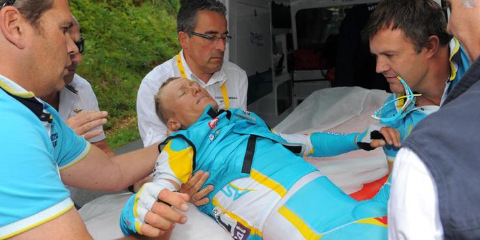 Tour De France Chute Collective Et Abandon De Vinokourov