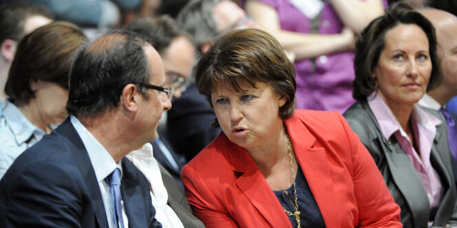 François Hollande, Martine Aubry et Ségolène Royal, le 28 mai 2011.