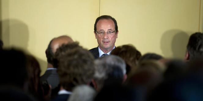 L'ancien secrétaire du PS et candidat à la primaire socialiste, François Hollande, le 12 juillet à Paris.