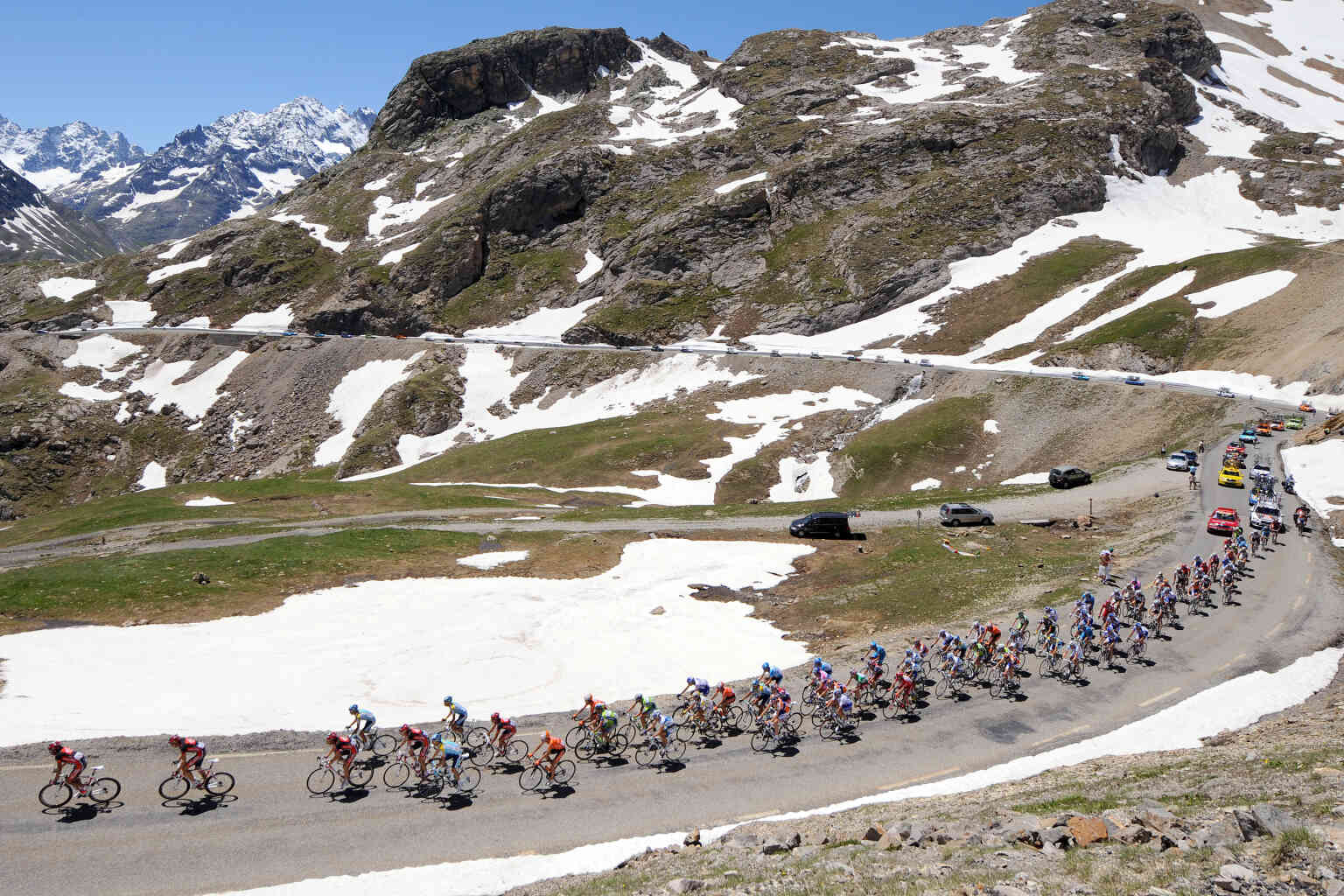 Tour de France le Galibier, géant des Alpes, fête son centième Tour