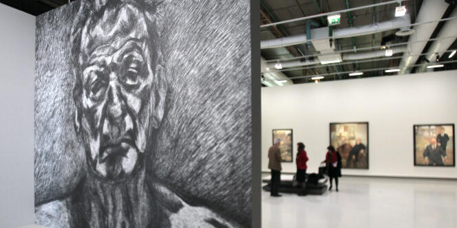 Une exposition des œuvres de Lucian Freud au Centre Pompidou, à Paris, en mars 2010.