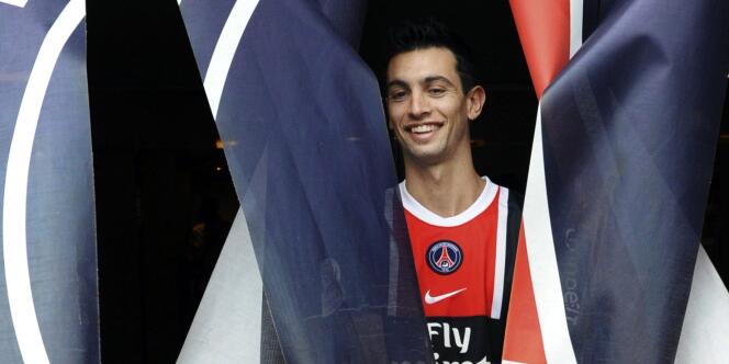 Javier Pastore, ici le 8 août à Paris, a été transféré de Palerme au PSG pour la somme de 42 millions d'euros, un record en France.