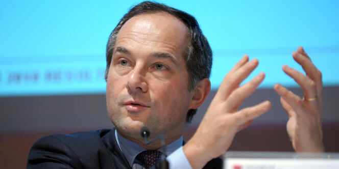 Frédéric Oudéa, PDG de la Société générale, lors de la présentation des résultats 2010, en février 2011.
