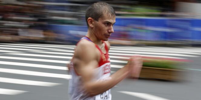 Le jeune Sergey Bakulin, 24 ans, champion du monde du 50 km marche à Daegu en 2011.