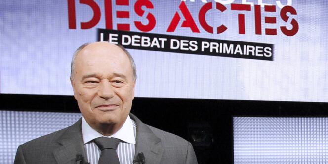 Jean-Michel Baylet lors du débat entre les candidats de la primaire de la gauche, le 15 septembre 2011. 