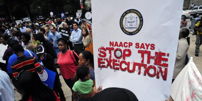 Manifestation en soutien à Troy Davis à Atlanta, mardi 20 septembre.