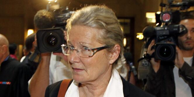Danielle Gonnin, ex femme du médecin allemand Dieter Krombach, à la cour d'assises de Paris, le 4 octobre.