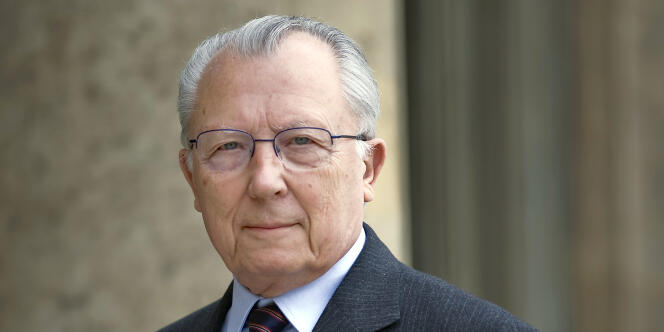 Jacques Delors, à l'Elysée, le 19 mai 2008.