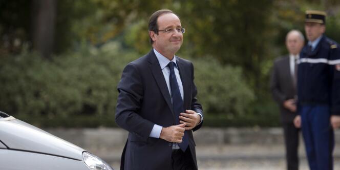 François Hollande, le 18 octobre 2011, au Palais du Luxembourg, à Paris.