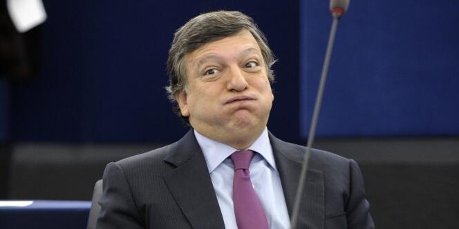 Le président de la Commission européenne, José Manuel Barroso, devant le Parlement européen à Strasbourg, le 27 octobre 2012.