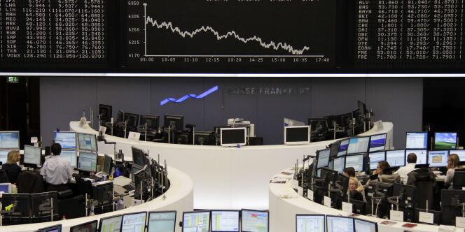 Lundu 4 février, toutes les places financières européennes ont dévissé. A Francfort, l'indice DAX a cédé 2,49 %.