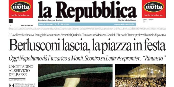 Dans La Presse Italienne La Fin D Une Epoque