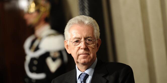 Le nouveau premier ministre italien Mario Monti à Rome, le 13 novembre 2011.