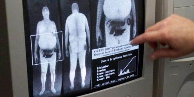 Une image prise par un scanner corporel installé désormais dans certains aéroports américains.
