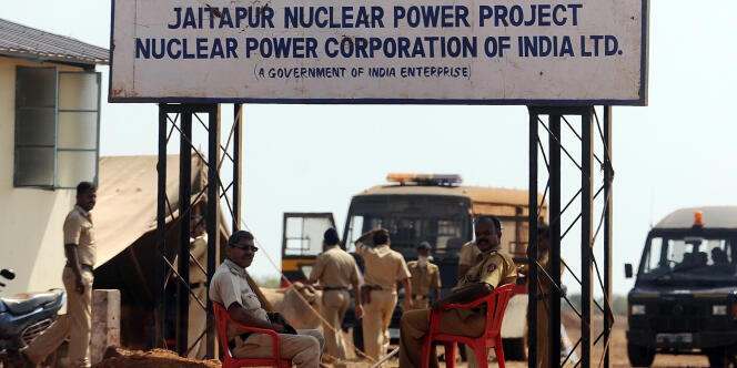 Le lieu du projet d'implantation de réacteurs EPR par Areva à Jaitapur (inde) en avril 2011.