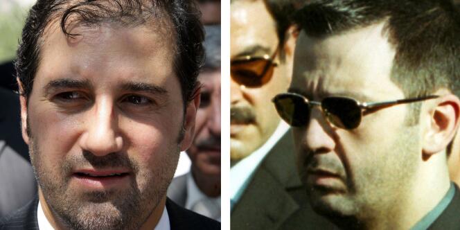 Ramih Makhluf, le magnat des télécoms syriens (à gauche), et Maher Al-Assad, le frère du dirigeant syrien, sont visés par les sanctions de la Ligue arabe. 