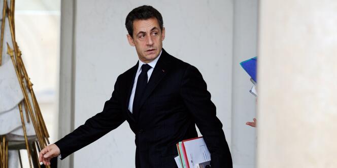 L'ancien président Nicolas Sarkozy, le 7 décembre 2011 à l'Elysée.