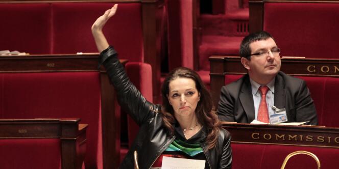 Valérie Boyer, vice-présidente du groupe d'amitié France-Arménie, lors du vote de son texte à l'Assemblée, jeudi.