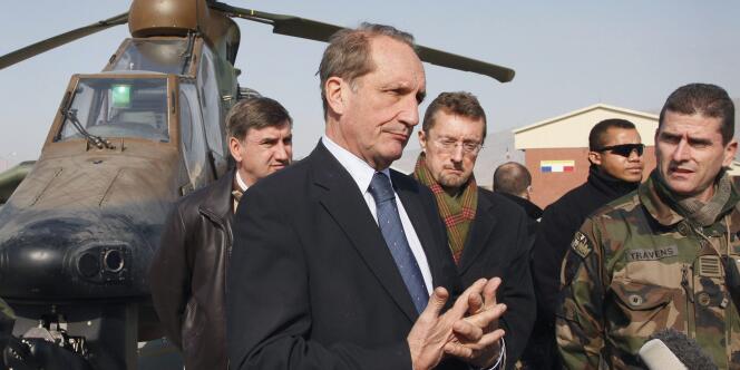 Gérard Longuet à Kaboul, le 1er janvier 2011.